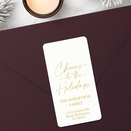 Feierliche Feier Adressaufkleber