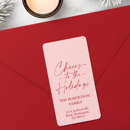 Feierliche Feier Adressaufkleber