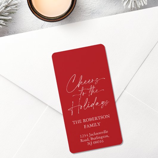 Feierliche Feier Adressaufkleber