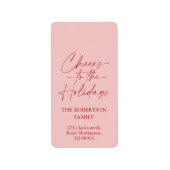 Feierliche Feier Adressaufkleber (Vorne)