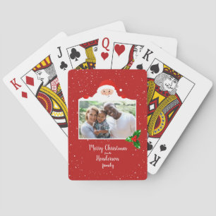 Feierliche Feier Der Weihnachtsmann - Foto - Perso Spielkarten