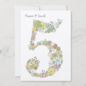 Feierliche Feier des 5. Einladung (Vorderseite)