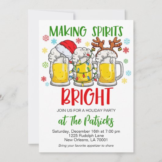 Feierliche Feier Einladung (Vorderseite)