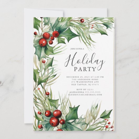 Feierliche Feier Einladung (Vorderseite)