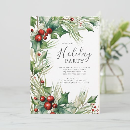 Feierliche Feier Einladung (Stehend Vorderseite)