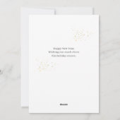 Feierliche Feier | Elegante Foto Collage Feiertagskarte (Rückseite)