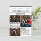 Feierliche Feier: Frohe Weihnachtskarte für die Li Save The Date (Stehend Vorderseite)