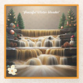 "Feierliche Feier" Glasuntersetzer (Vorderseite)