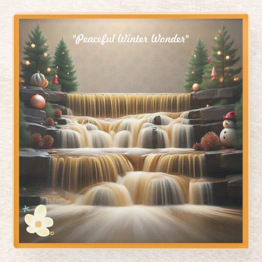 "Feierliche Feier" Glasuntersetzer (Vorderseite)