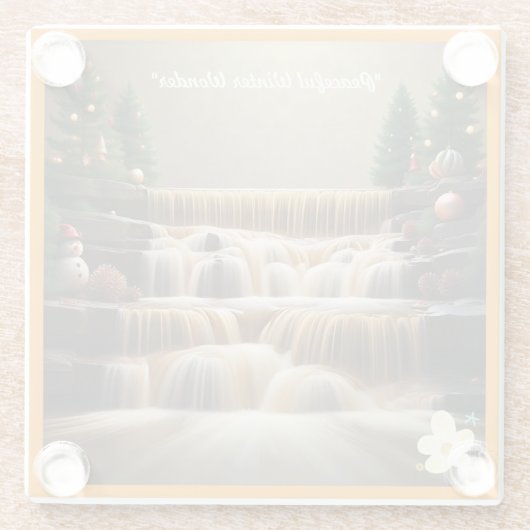 "Feierliche Feier" Glasuntersetzer (Rückseite)