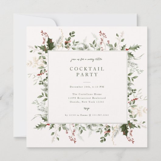 Feierliche Feier in Foliage Einladung (Vorderseite)