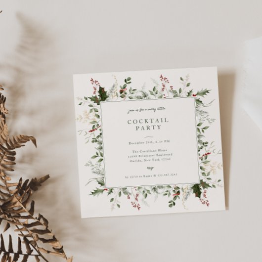 Feierliche Feier in Foliage Einladung
