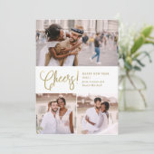 Feierliche Feier | Mehrjähriges Foto Feiertagskarte (Stehend Vorderseite)