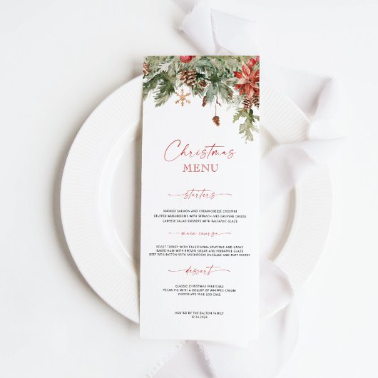 Feierliche Feier Menükarte