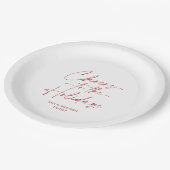 Feierliche Feier Pappteller (Schrägansicht)