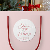 Feierliche Feier Runder Aufkleber