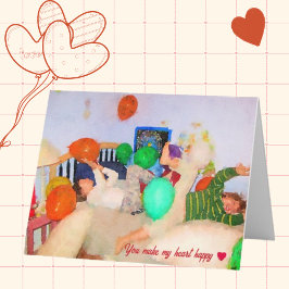 Feierliche Feier Valentinstag-Karte des Kindes Karte