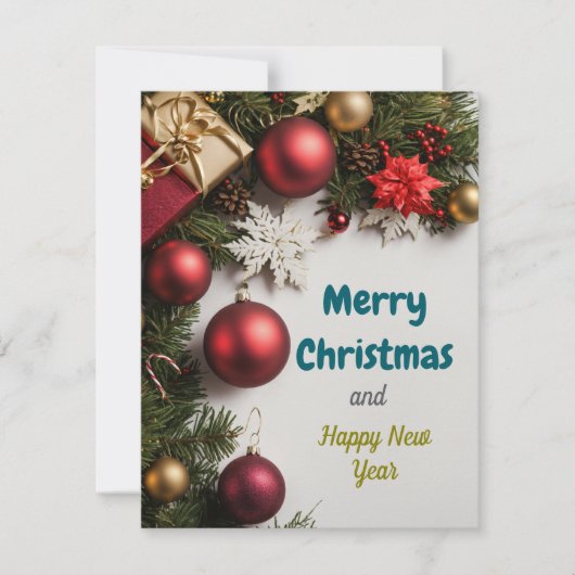 Feierliche Feier: Weihnachten und Neujahr (Vorderseite)