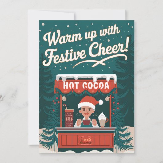 Feierliche Feier - Weihnachtskarte Feiertagskarte (Vorderseite)