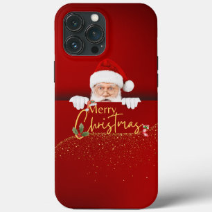 Feierliche Feier: Weihnachtsmann Frohe Weihnachten Case-Mate iPhone Hülle