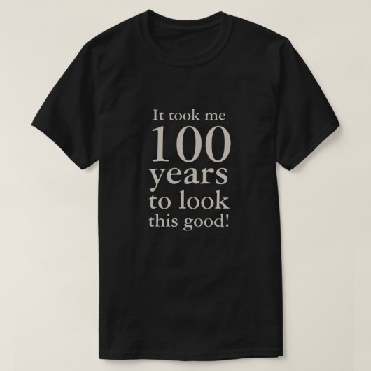 Feierliche Feier zum 100. Geburtstag T-Shirt (Design vorne)