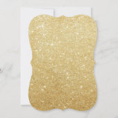 Feierliche Feier zum Jahreswechsel im Glitzer des Einladung (Rückseite)