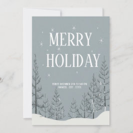 Feierliche Feier zum Merry Holiday Feiertagskarte