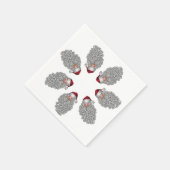 Feierliche Feier zum Weihnachtsfeiertag Serviette (Ecke)