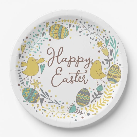 Feierliche Feierliche Feierliche Ostergebäck & Kle Pappteller (Vorderseite)