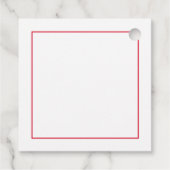 Feierliche Feierlichkeit Santa - Foto - Personalis Geschenkanhänger (Rückseite)