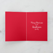 Feierliche Feierlichkeit Santa - Foto - Personalis Karte (Innenseite)