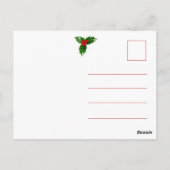 Feierliche Feierlichkeit Santa - Foto - Personalis Postkarte (Rückseite)
