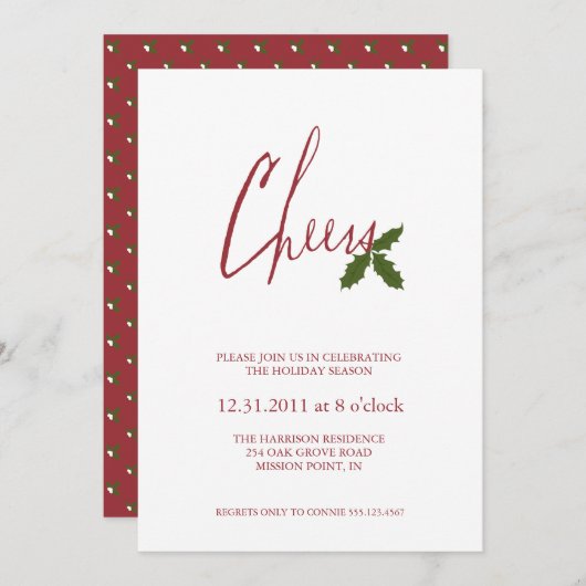 Feierliche Feierlichkeiten Einladung (Vorne/Hinten)