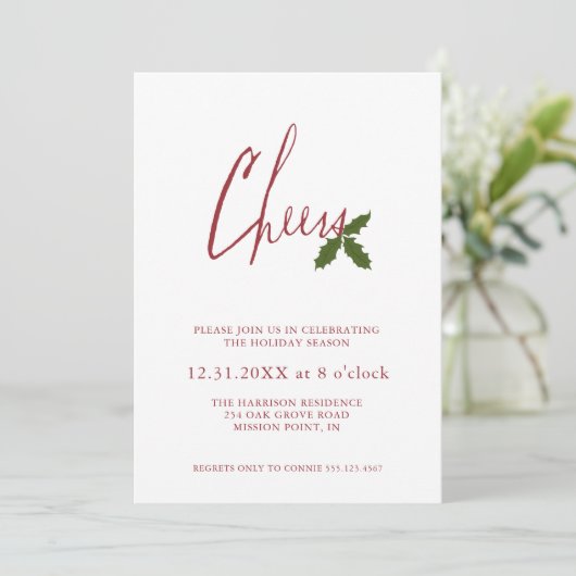 Feierliche Feierlichkeiten Einladung (Stehend Vorderseite)