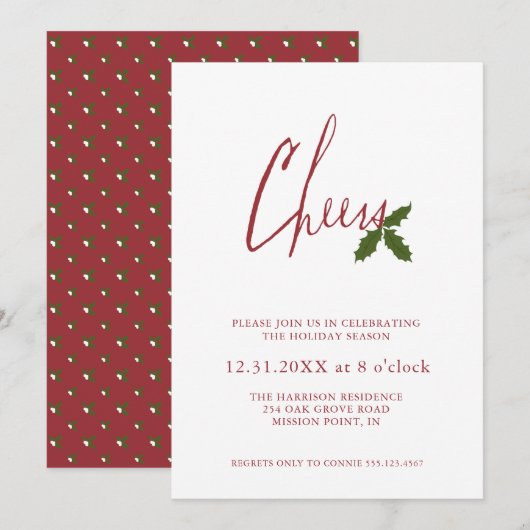 Feierliche Feierlichkeiten Einladung (Vorne/Hinten)