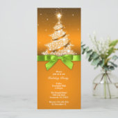 Feierliche Feierlichkeiten Elegante Einladung (Stehend Vorderseite)