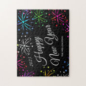 Feierliche Feierlichkeiten Frohes neues Jahr Feuer Puzzle (Vertikal)