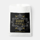 Feierliche Feierlichkeiten in Foliage Deko Gold Fr Geschenktütchen (Vorderseite)