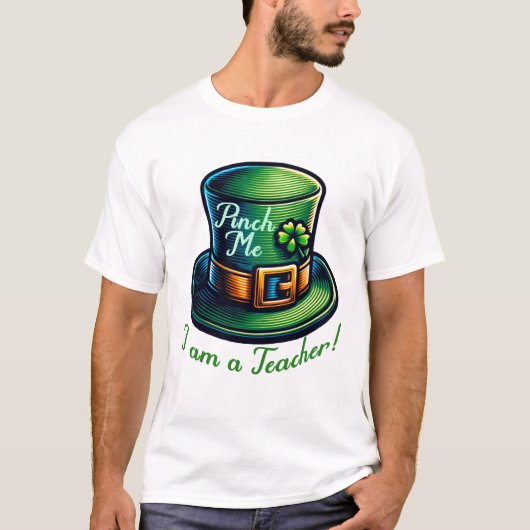 Feierliche Feierlichkeiten Lucky Teacher St. Patri T-Shirt (Vorderseite)