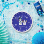 Feierliche Feierlichkeiten Snowmen Snowflake aus d Pappteller (Party)