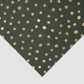 Feierliche Feierlichkeiten zum Green & Gold Snow Seidenpapier (Ausschnitt)