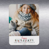 Feierliche Feiertage Blumengrüße Magnet