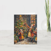 Feierliche Feiertage Cheer" Feiertagskarte (Vorderseite)