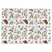 Feierliche Feiertage Cowboy Rodeo Muster Große Geschenktüte (Rückseite)