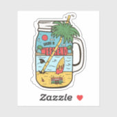 Feierliche Feiertage Das sonnige Camping | Die Auf Aufkleber (Blatt)