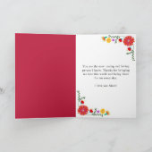 Feierliche Feiertage der mexikanischen Blumengeste Karte (Innenseite)