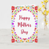 Feierliche Feiertage der mexikanischen Blumengeste Karte (Gelbe Blume)