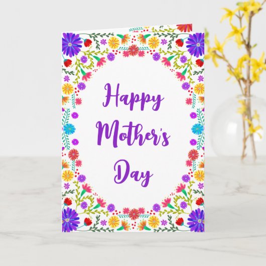 Feierliche Feiertage der mexikanischen Blumengeste Karte (Gelbe Blume)