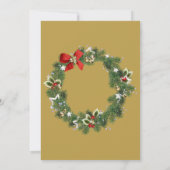 Feierliche Feiertage Einladung (Rückseite)