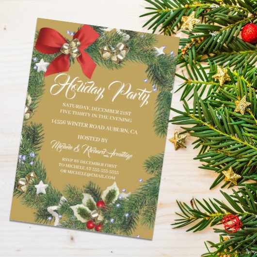 Feierliche Feiertage Einladung